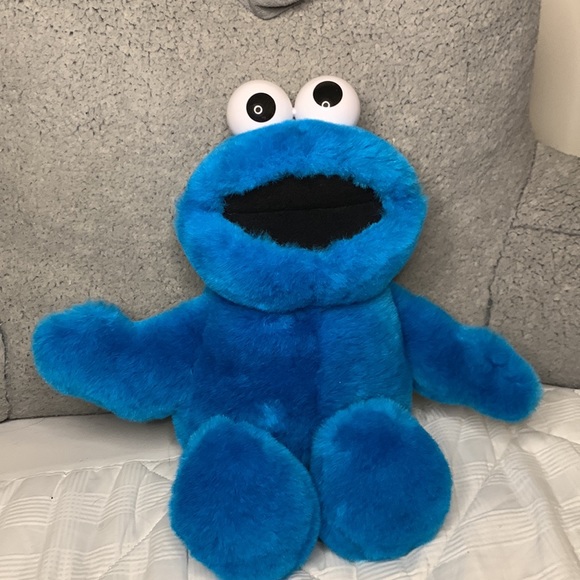 Vintage new out box 90’s Talking Tickle Me Cookie Monster Demo Tag Attached - Picture 1 of 12